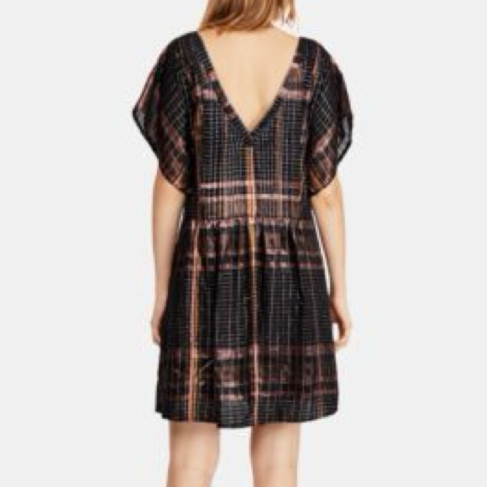 Free People “Barcelona” Plaid Mini Dress – Size M - Picture 4 of 8
